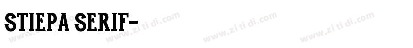 Stiepa Serif字体转换